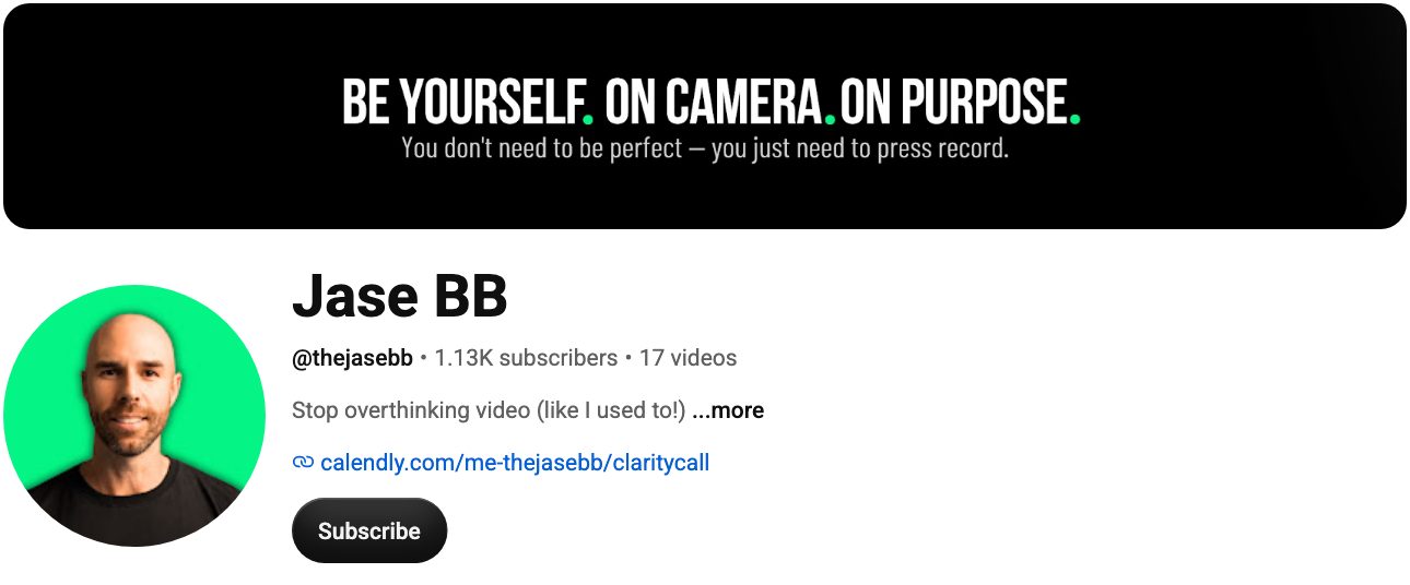 Jase BB’s YouTube channel, current subscriber count